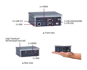 艾訊Braswell SoC無風扇嵌入式系統eBOX560-300-FL