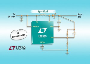 LT8335元件可操作於3V至25V的輸入電壓範圍,適用於採用單顆鋰電池、汽車輸入等多種輸入電源的應用。