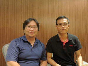 左為明導國際軟體架構師劉家榮;右為明導國際嵌入式系統大中華暨南亞區區域經理徐志亮