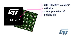 STM32H7新系列產品搭載ARM Cortex-M核心的微控制器性能,豐富的通訊外部週邊,為物聯網裝置提供先進的安全服務