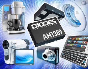 Diodes的霍爾效應開關IC--AH1389提供了一個小型、簡單、通用的非接觸式開關解決方案...