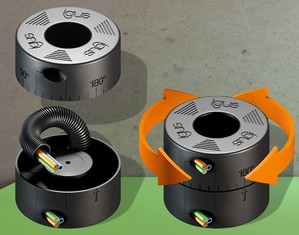 透过igus新型CRM紧凑旋转模组系统,可在狭窄空间内实现高达360度的旋转运动。 (来源:igus GmbH)