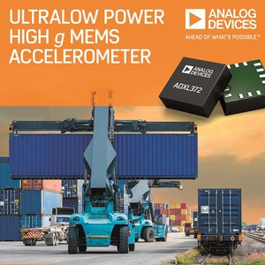 ADXL372微功率高g值 MEMS加速度計針對物聯網(IoT)解決方案應用需求,避免設備在儲存、傳輸或使用過程中由於振動和碰撞對其功能、安全性或可靠性帶來不利影響..
