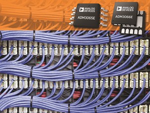 ADM3065E和ADM3066E收發器將IEC61000-4-2結合第4級靜電放電(ESD)保護和高速資料通訊..
