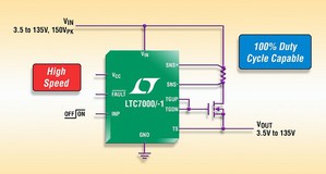 ‧可调输入欠压和过压锁住 (LTC7000)