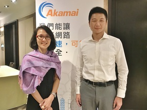 Akamai香港暨台灣地區媒體部門行銷總監陳秀慧(左)表示,大部分受訪者認為裝置能否保戶資料安全性最為重要;右為Akamai大中華區媒體技術解決方案部技術經理劉燁。