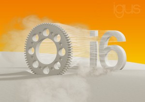 易格斯(igus)選擇性雷射燒結(SLS)新材質 iglidur I6 的耐磨性比標準材質高六倍,大大延長了運動應用的使用壽命。