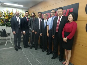 耐世特全球首席運營官、高級副總裁柳濤,亞太區首席運營官李軍等集團及亞太管理層代表出席開業儀式(source:美通社)