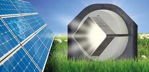 德商 igus 易格斯開發出 igubal 基座軸承 ESQM-110,用於支撐太陽能電廠中的方軌。(來源:igus GmbH)