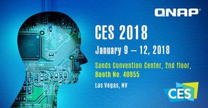 AI 應用全面啟動:威聯通於 CES 2018 首發亮相 AI 儲存解決方案,展示 IoT 微型伺服器與視訊陪伴機器人