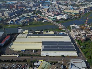 大統精密染整建置屋頂型太陽能電廠