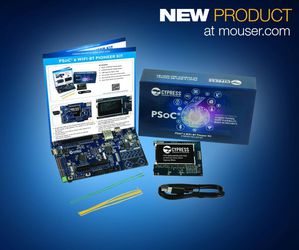 貿澤供貨Cypress PSoC 6 WiFi-BT Pioneer套件,專為開發強固型物聯網和穿戴式應用。
