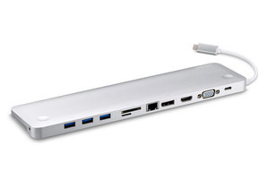 ATEN多功能美形且輕薄 USB-C擴充基座亮麗登場,10合1擴充基座讓筆記型電腦擴充再進化,展現極佳專業力。