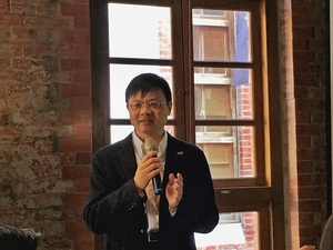 聯發科技通訊系統設計研發本部總經理黃合淇指出,發展5G技術,需攜手串聯產業鏈夥伴,打造共榮的生態體系。〔攝影/施莉芸〕