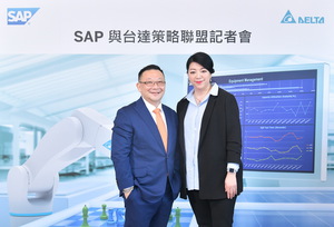 SAP宣布與台達展開策略合作,實現軟硬體整合的優化效益,以落實智能製造生態圈。