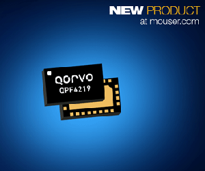 貿澤電子即日起開始供應Qorvo的QPF4219前端模組(FEM)。這款2.4GHz FEM是專為採用Wi-Fi 5 (802.11ac)的物聯網(IoT)系統所設計,其外型尺寸小巧,並且整合了匹配功能。