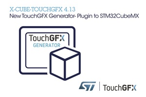意法半導體更新TouchGFX軟體框架,增加強大功能和支援STM32Cube的便利工具