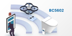 射频晶片BC5602适用於2.4GHz ISM Band,射频特性符合ETSI/FCC规范。