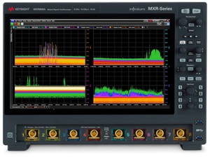 是德科技Infiniium MXR系列 8 通道6GHz 示波器,图为即时频谱(RTSA)分析模式