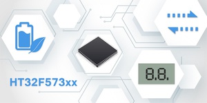微控制器HT32F57331/57341/57342/57352系列,具備高效能、LCD顯示介面以及更低功耗的特色,適合多種LCD顯示應用領域,例如健康量測產品、智能三表等應用。