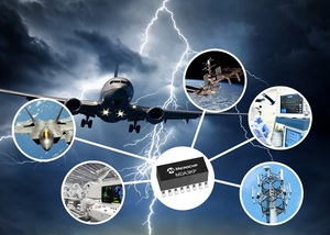 Microchip推出新款二极体阵列产品,可保护飞机、太空系统和关键基础设施免受突波、尖波和静电的影响