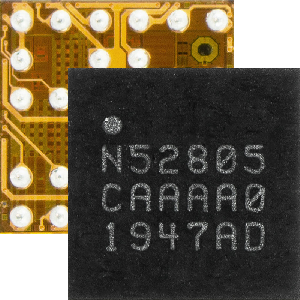 nRF52805是一款高成本效益的系統單晶片(SoC),採用WLCSP封裝,專為小尺寸雙層PCB設計而優化。