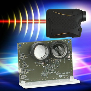 安森美半導體(ON Semiconductor)單點直接飛行時間(dToF)的光學雷達方案,展示使用安森美半導體矽光電倍增器(SiPM)感測器專知的直接飛行時間光學雷達