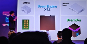 稜研科技副總林決仁展示了該公司針對普及毫米波應用所需的完整測試解決方案,包含加速驗證天線與演算法的開發套件BBox、測試軟體BeamDear、升降變頻器UD Box等。