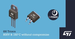 意法半導體推出高溫Snubberless 800V H系列雙向交流可控矽開關可節省空間,提升可靠性
