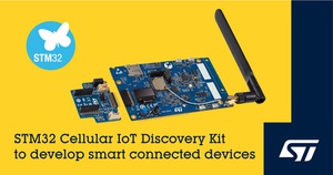 意法半导体推出Cellular IoT Discovery蜂巢式物联网开发套件整合具备引导程式设定档的eSIM模组,可暂态连线