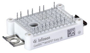 新款EasyDUAL CoolSiC MOSFET 1200 V模组采用新型氮化铝(AIN)陶瓷基板,可降低至散热片之热阻高达40%。
