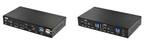 赫揚新款2埠4K/60 HDMI雙螢幕KVM切換器,內建USB 3.2 Gen1集線器和USB Type-C。