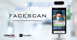 讯连科技FaceMe携手美国FaceScan 打造非接触防疫门禁一体机,一秒内完成刷脸打卡与体温测量。
