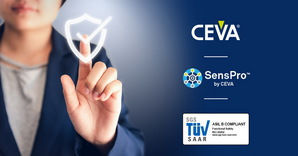 CEVA SensPro感測器中樞DSP獲得ASIL B(隨機)和
ASIL D(系統)汽車安全合規認證