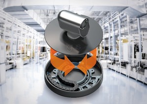 igus 新型 PRM 旋轉供能系統結構緊湊,在工程塑膠導槽中能夠以極小的彎曲半徑安全地移動電纜和軟管。(source:igus GmbH)
