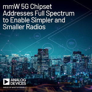 ADI推出毫米波(mmW)5G前端晶片組