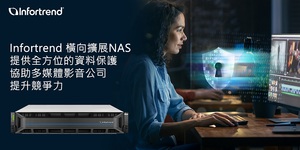 Infortrend橫向擴展NAS提供全方位的資料保護,協助多媒體影音公司提升競爭力