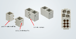Han-Modular多米諾模組(a)帶有小凸片的方塊;(b)帶有大凸片的方塊;(c)方塊鎖槽