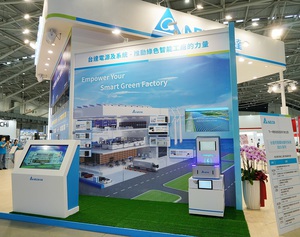 台达以「Empower Your Smart Green Factory」概念,展出智能制造相关的高效电源方案