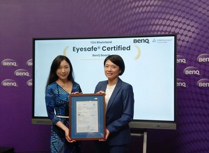 BenQ RP7503 系列大尺寸電子白板是首款通過該驗證的大型互動觸控顯示器,符合國際市場對藍光輻射量與色彩性能顯示的安全要求。
