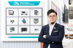 Moxa於自动化展展示时效性网路(TSN)生态系近期发展之重大突破和多项重要合作成果,图为Moxa TSN全球推进计画负责人林俊余