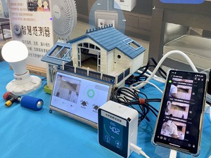 圖為智成電子「有害氣體偵測器」,協助監控環境 CO2濃度,避免人體產生不適的反應。