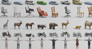NVIDIA Research打造出人工智慧模型GET3D,单纯使用2D影像进行训练,便能产生出极为逼真的纹理和具复杂几何细节的3D形状