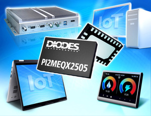 Diodes公司今日宣布推出ReDrivers廣泛產品組合的最新產品,1.8V低功耗、4資料通道2.5Gbps ReDriver