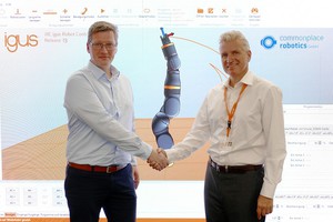 圖左為Commonplace Robotics 執行長 Christian Meyer 博士和igus GmbH 執行長Frank Blase合影。(source:igus GmbH)