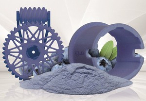 新型 iglidur i6-BLUE 雷射燒結粉末符合 FDA 和歐盟法規 10/2011 要求,具有極強的耐磨性、免上油和食品安全性。(source:igus GmbH)