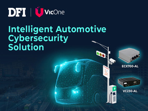 友通资讯为了展示连网汽车(Connected Vehicle)与智慧共杆(Smart Pole)用到的AI运算和车联网技术(C-V2X),於会场上实际打造出智慧交通路囗