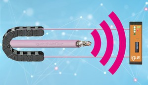 igus 監測模組 i.Sense CF.D能自動識別電纜中受壓區域的位置,不但可測量到電纜風險區域的距離並精確顯示,可在 OLED 顯示螢幕上輕鬆讀取風險區域的資訊。