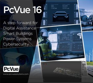 PcVue推出的PcVue 16平台引入了新的功能技术,以适应三个方面的新需求:协助一线用户进行远程操作,满足智能电力系统和建筑等市场的需求,并确保高水平的网络安全。