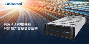Infortrend擴大高密度儲存解決方案陣容,推出4U 90槽機種